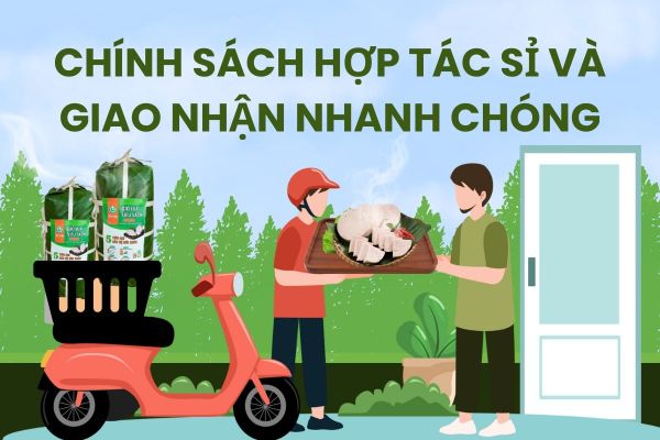 Đặt giò chả sỉ cho trường học TP.HCM, không hàn the, đạt ISO 22000, giao hàng nhanh.