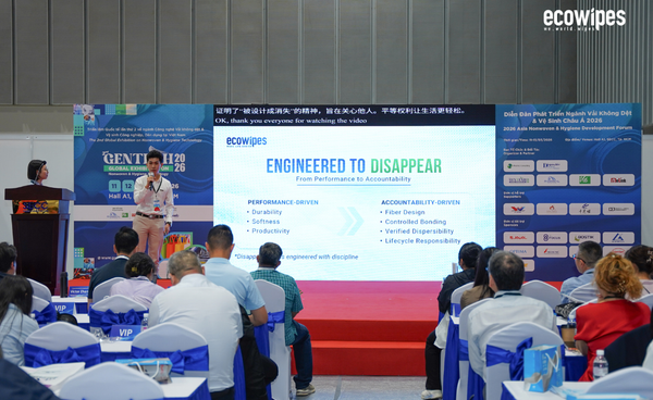 EcoWipes tại sự kiện vải không dệt Quốc Tế 2026