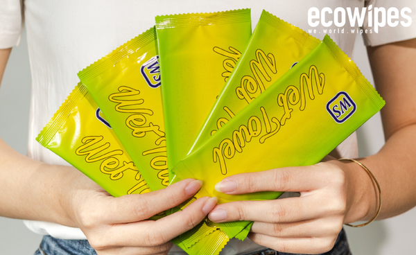 Gia công sản xuất khăn ướt 1 tờ in logo theo yêu cầu trọn gói