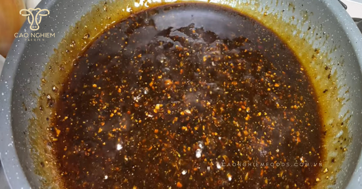 Giai đoạn 2: Làm sốt tiêu xanh