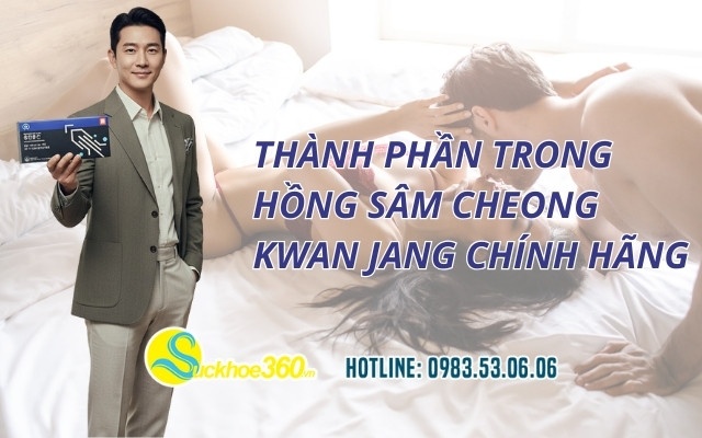 Thành phần trong Hồng Sâm Cheong Kwan Jang chính hãng