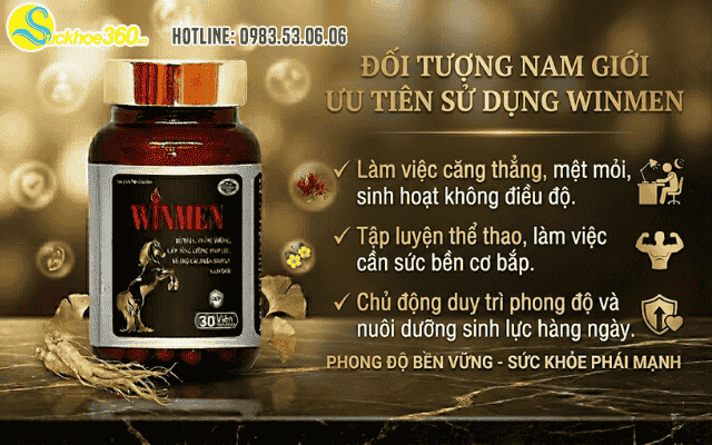 Đối tượng nam giới trưởng thành nào nên ưu tiên sử dụng Winmen?