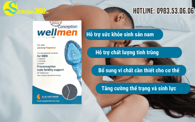 Công dụng Wellmen Conception đối với sức khỏe nam giới
