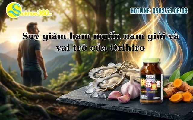 Suy giảm ham muốn nam giới và vai trò của Tinh chất Hàu Nghệ Tỏi Orihiro