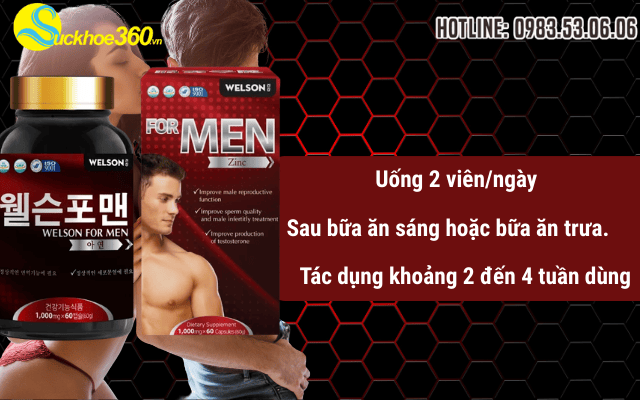 Hướng dẫn cách dùng Welson For Men chuẩn từ nhà sản xuất