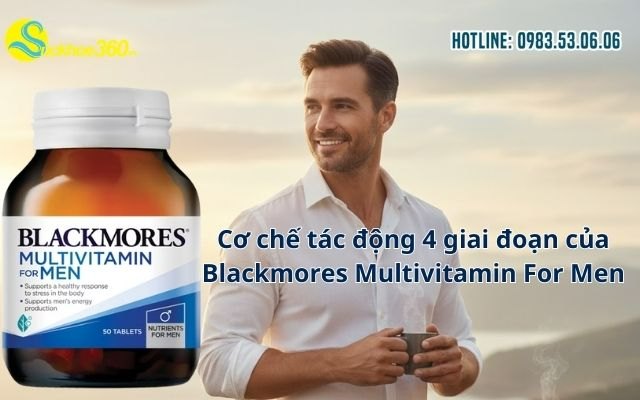 Cơ chế tác động 4 giai đoạn của Blackmores Multivitamin For Men