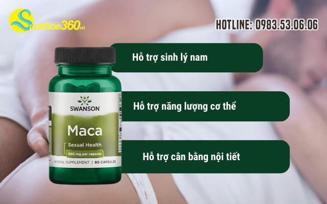Swanson Maca Sexual Health có tác dụng gì đối với nam và nữ?
