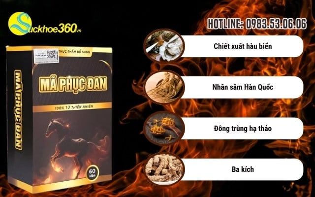 Mã phục đan có tốt không?thành phần công dụng vượt trội