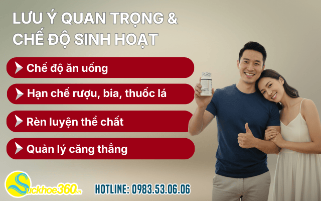 Lưu ý quan trọng & Chế độ sinh hoạt bổ trợ