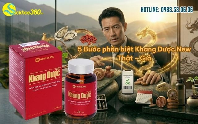 5 Bước phân biệt Khang Dược New Thật - Giả