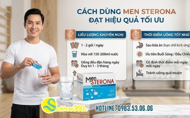 Cách dùng Men Sterona đạt hiệu quả tối ưu