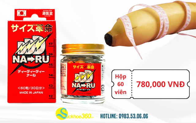 Cập nhật giá viên uống Naru Nhật Bản mới nhất năm 2026