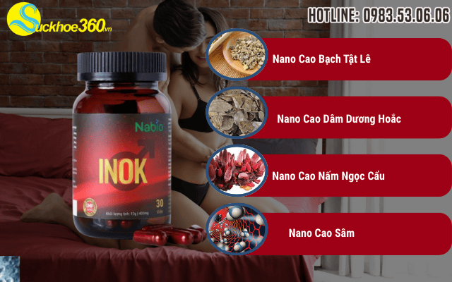 Thành phần đáng chú ý của viên uống Inok gồm những gì?