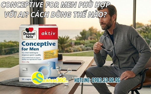 Conceptive For Men phù hợp với ai? Cách dùng thế nào?