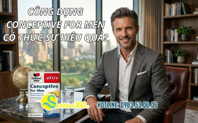 Công dụng Conceptive For Men có thực sự hiệu quả?