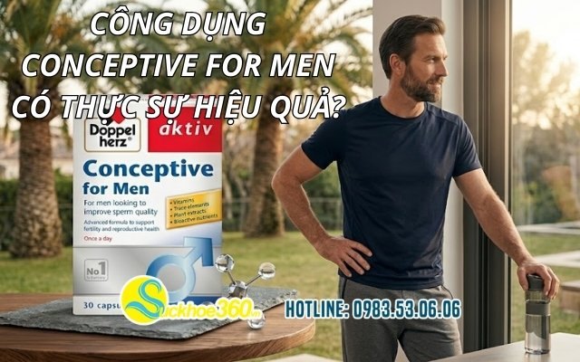 Công dụng Conceptive For Men có thực sự hiệu quả?