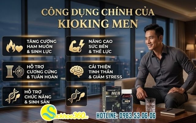Thành phần và cơ chế tác động của Kioking Men