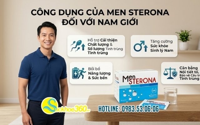 Công dụng của Men Sterona đối với nam giới
