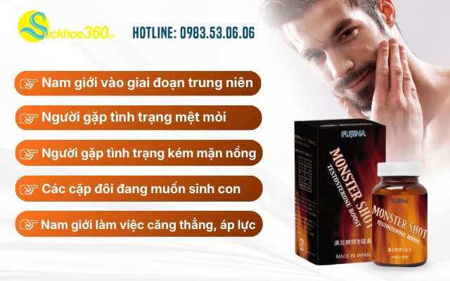 Đối tượng nào nên sử dụng viên uống Monster Shot hằng ngày?