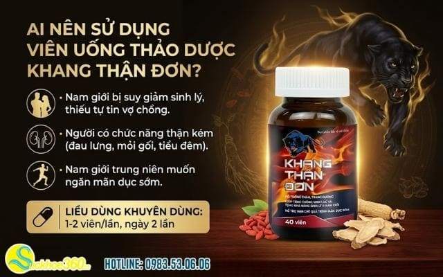 Đối tượng phù hợp sử dụng viên uống thảo dược Khang Thận Đơn