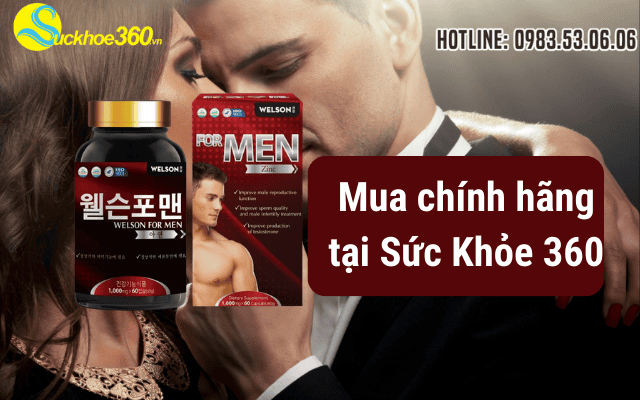 Mua Welson For Men chính hãng ở đâu uy tín?