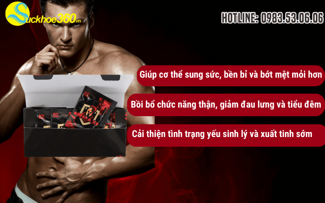 Công dụng chính của viên uống Otoko Max là gì?