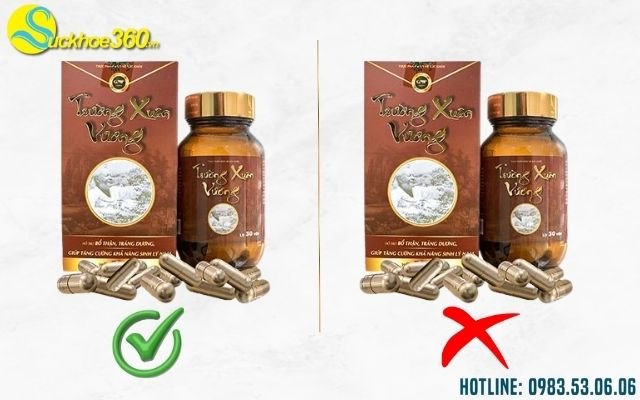 Cách phân biệt viên uống Trường Xuân Vương thật và giả