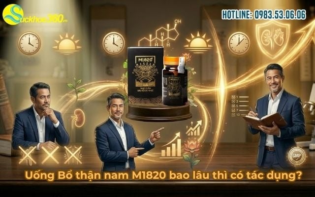 Uống Bổ thận nam M1820 bao lâu thì có tác dụng?