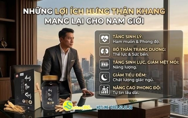 Những lợi ích Hưng Thận Khang mang lại cho nam giới