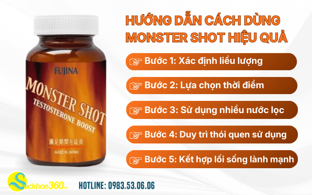 Hướng dẫn cách dùng Monster shot hiệu quả để duy trì phong độ