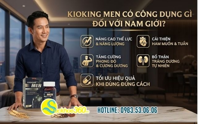 Kioking Men có công dụng gì đối với nam giới?