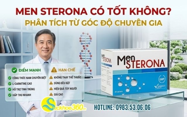 Men Sterona có tốt không? Phân tích từ góc độ chuyên gia