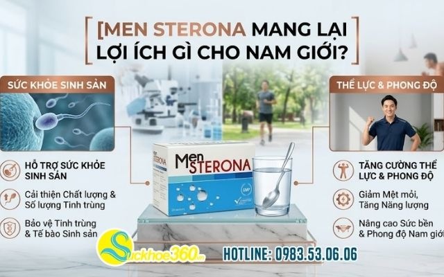 Men Sterona mang lại lợi ích gì cho nam giới?