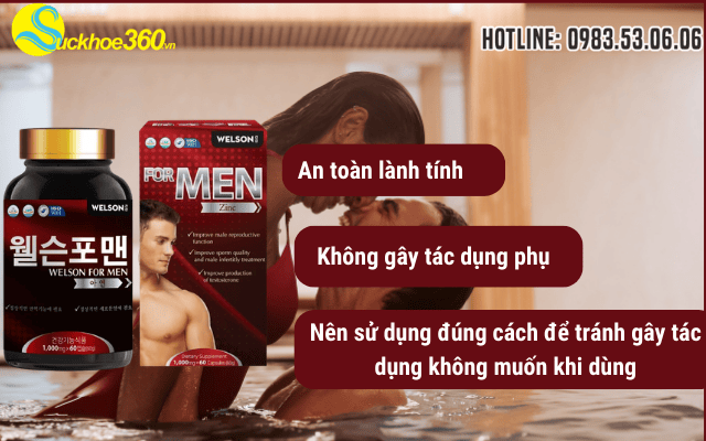 Welson For Men có tác dụng phụ không? Ai nên dùng
