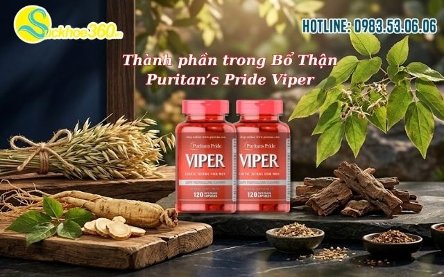 Thành phần trong Bổ Thận Puritan’s Pride Viper