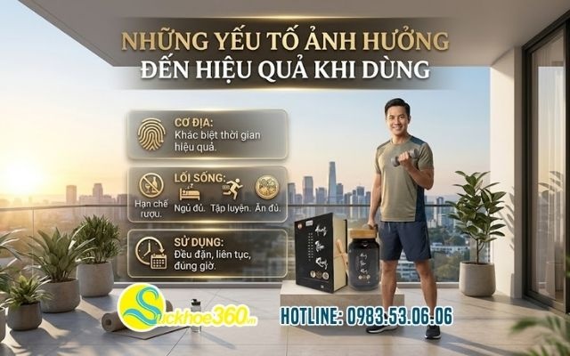 Những yếu tố ảnh hưởng đến hiệu quả khi dùng