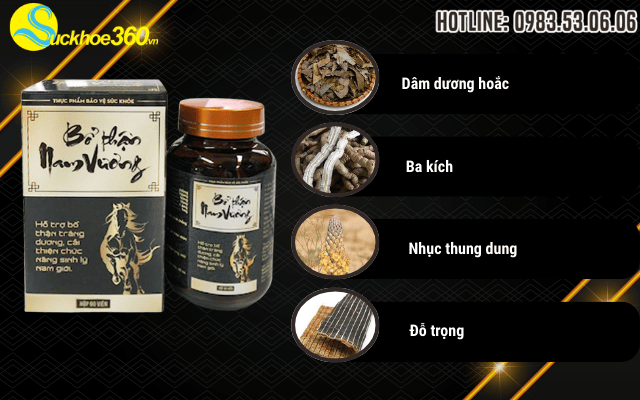 Thành phần của Bổ Thận Nam Vương gồm những gì nổi bật