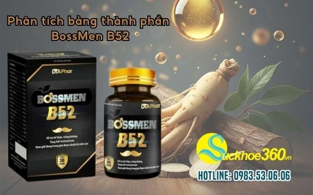 Phân tích bảng thành phần BossMen B52