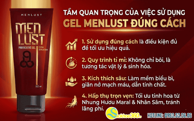 Tầm quan trọng của việc sử dụng Gel Menlust đúng cách