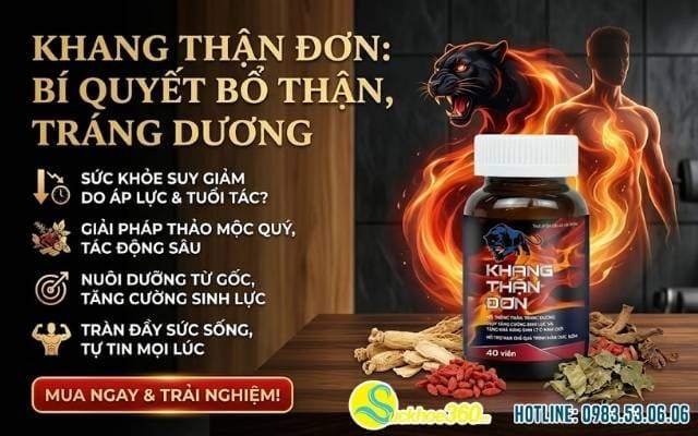 Tầm quan trọng của việc bổ thận tráng dương cùng Khang Thận Đơn