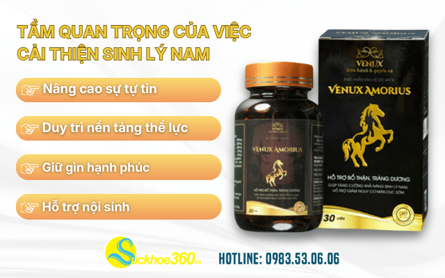 Tầm quan trọng của việc cải thiện sinh lý nam cùng Venux Amorius