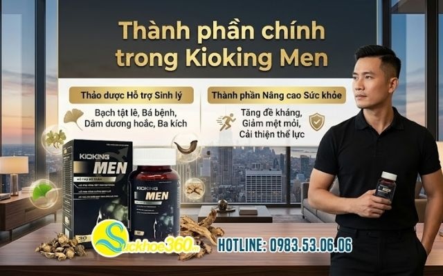 Thành phần chính trong Kioking Men