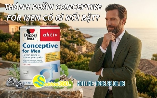 Thành phần Conceptive For Men có gì nổi bật?