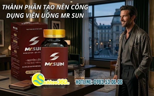 Thành phần tạo nên công dụng viên uống Mr Sun