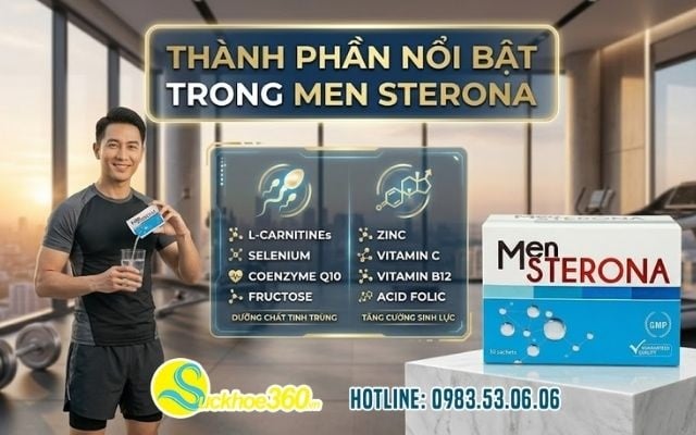 Thành phần nổi bật trong Men Sterona