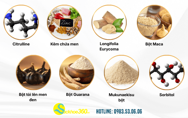 Thành phần tự nhiên có trong Naru Nhật Bản