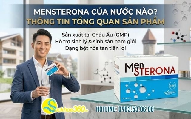 Men Sterona của nước nào? Thông tin tổng quan sản phẩm