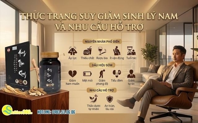 Thực trạng suy giảm sinh lý nam và nhu cầu hỗ trợ