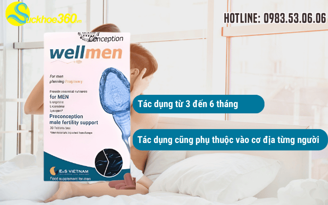 Uống Wellmen Conception bao lâu thì nên duy trì hiệu quả?