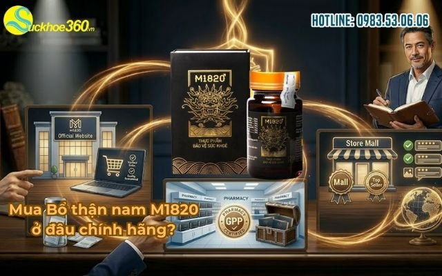 Mua Bổ thận nam M1820 ở đâu chính hãng?